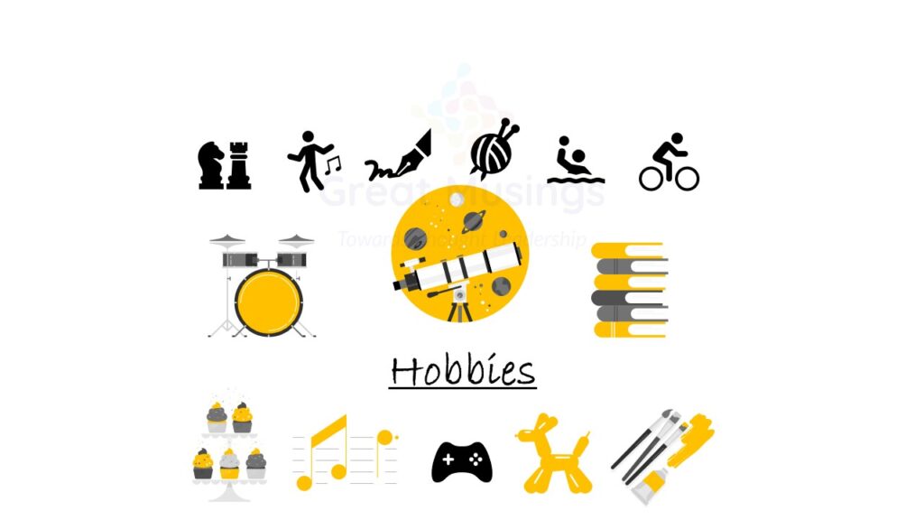 icons for finding a new hobby