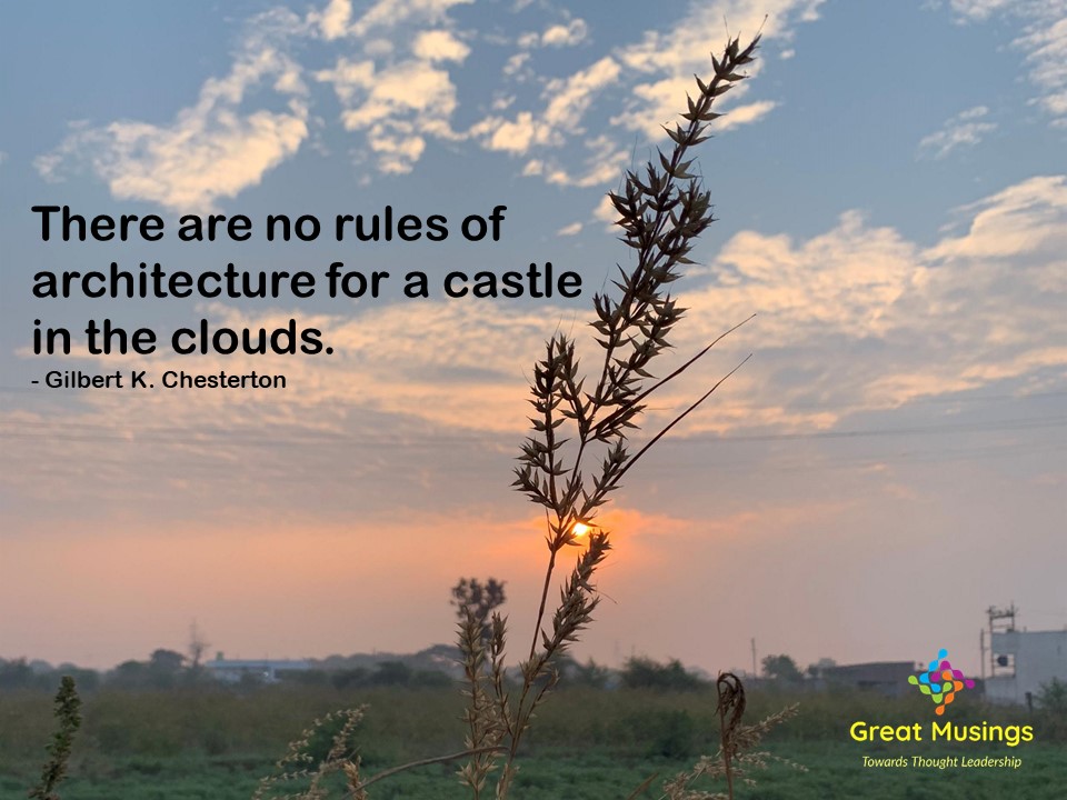 Gilbert K. Chesterton Clouds Quotes in a beautiful sunrise pic