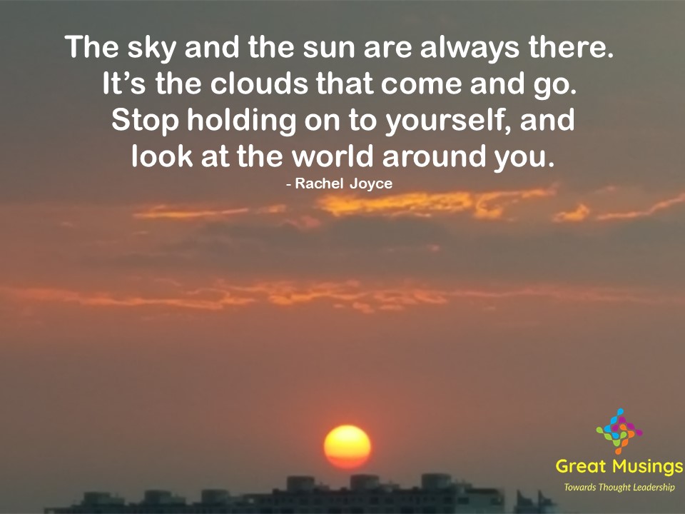 Rachel Joyce Clouds Quotes in pic with sun