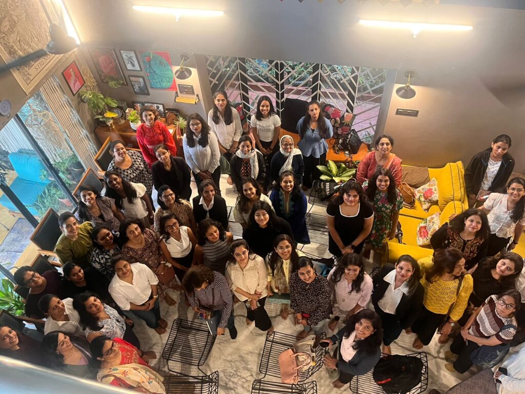 CoRise Women Entrepreneurs Meetup Pic at Mauji Cafe, Pune